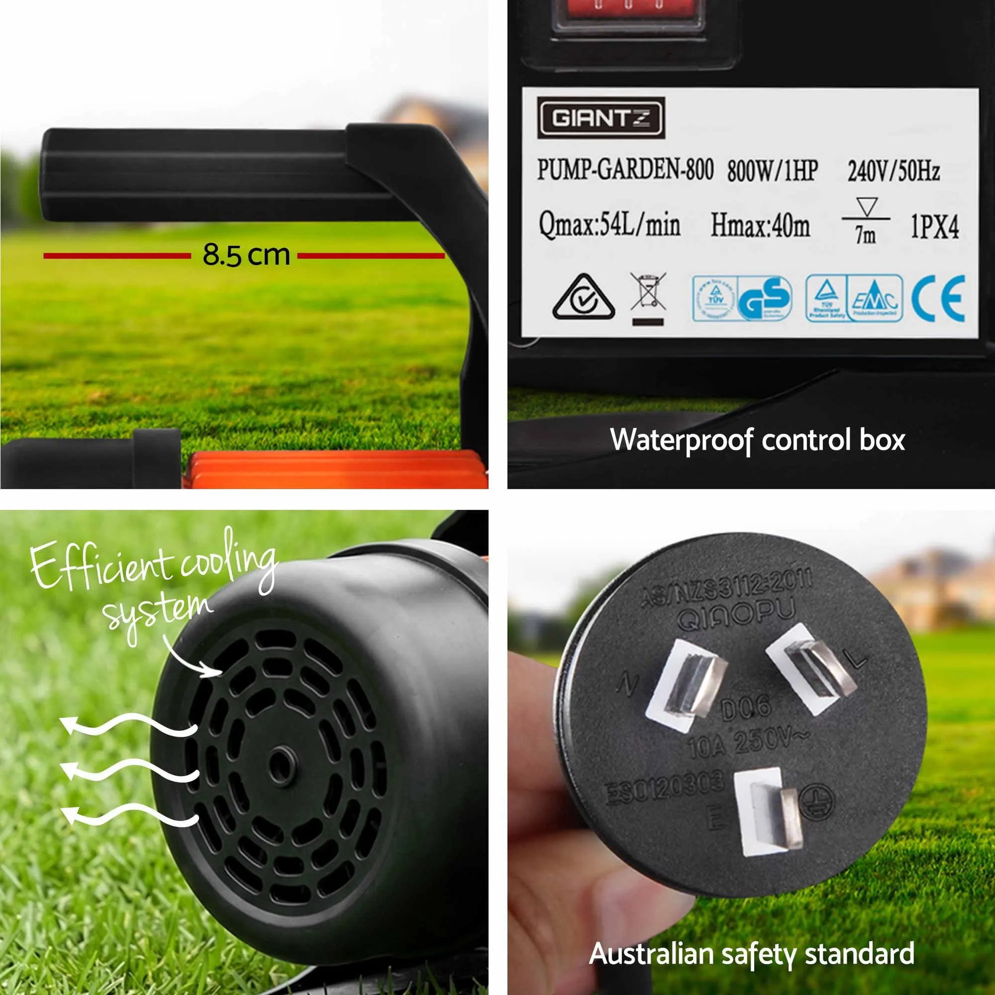 Giantz Garden Water Pump Auto Controller Tank Farm Irrigation House 800W Max. - Image 9