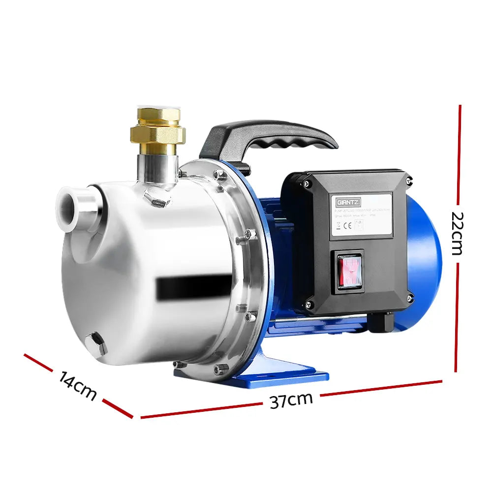 Giantz Garden Water Jet Pump High Pressure 1100W Tank Rain Farm Irrigation House - Image 2