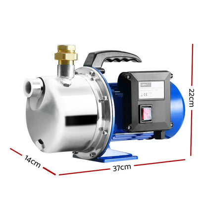 Giantz Garden Water Jet Pump High Pressure 1100W Tank Rain Farm Irrigation House - Image 2