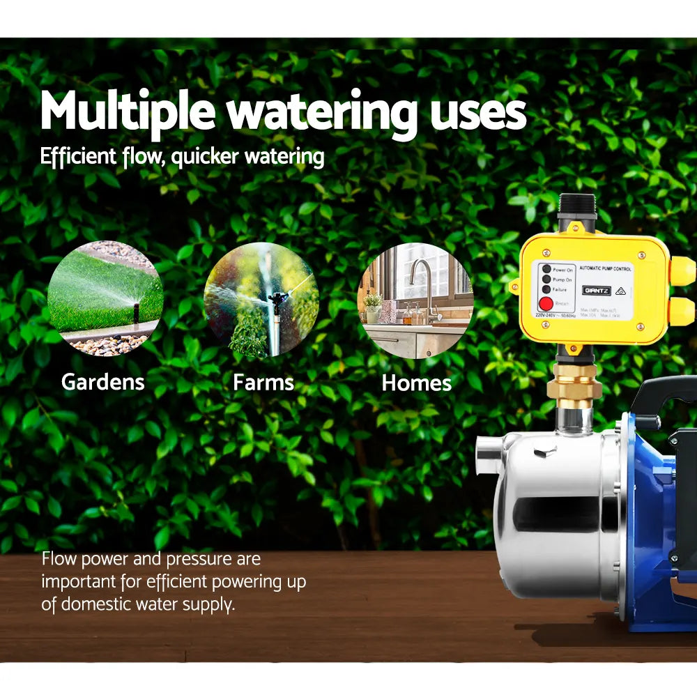 Giantz Garden Water Pump Jet High Pressure Controller Stage Irrigation Max. 4600L/H - Image 4