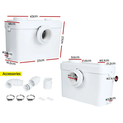 Giantz Macerator Sewerage Pump Waste Water Marine Toilet Disposal Unit Laundry - Image 2