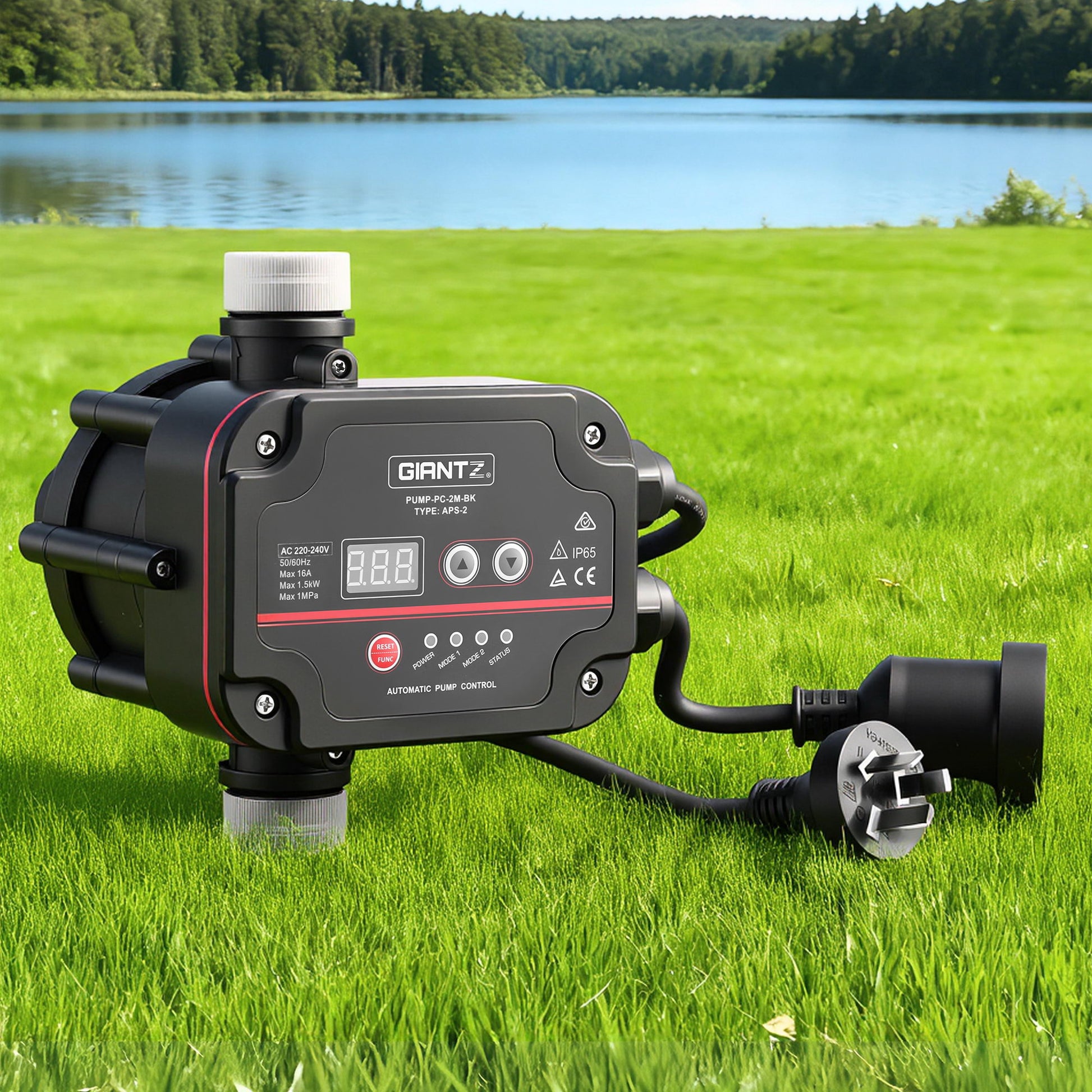 GIANTZ Digital Water Pump Controller 16A 1.5kW Max High Power Pressure Switch Adjustable 10Bar IP65 - Image 7