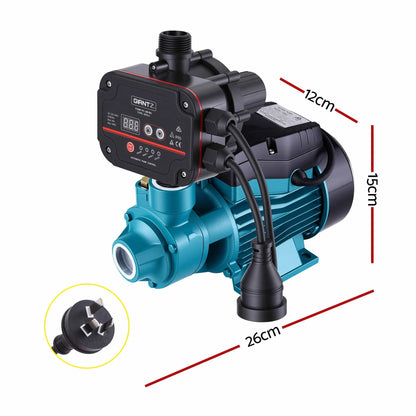 Giantz Peripheral Water Pump Automatic Controller Clean Garden Rain Tank 0.5HP - Image 2
