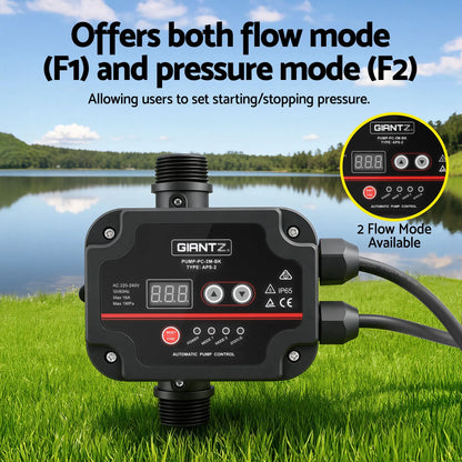 Giantz 4-Stage Water Pump Auto Controller Farm Irrigation Stainless Max. 2000W - Image 6
