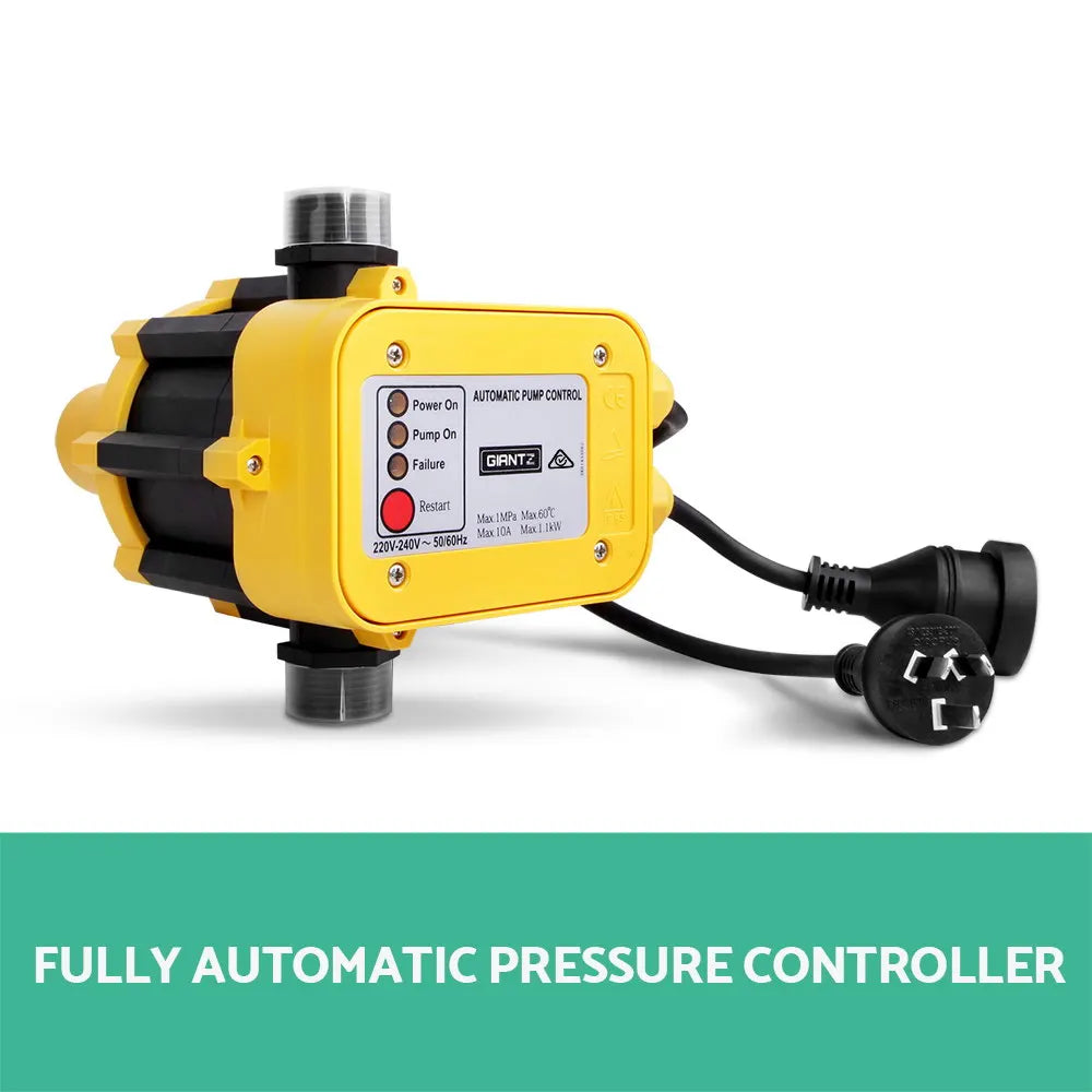 Giantz Garden Water Pump High Pressure 2500W Max 5-Stage Tank Irrigation Transfer Booster Yellow - Image 6