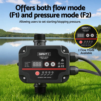 Giantz 6-Stage Water Pump Auto Controller Farm Irrigation Stainless Max. 2500W - Image 7
