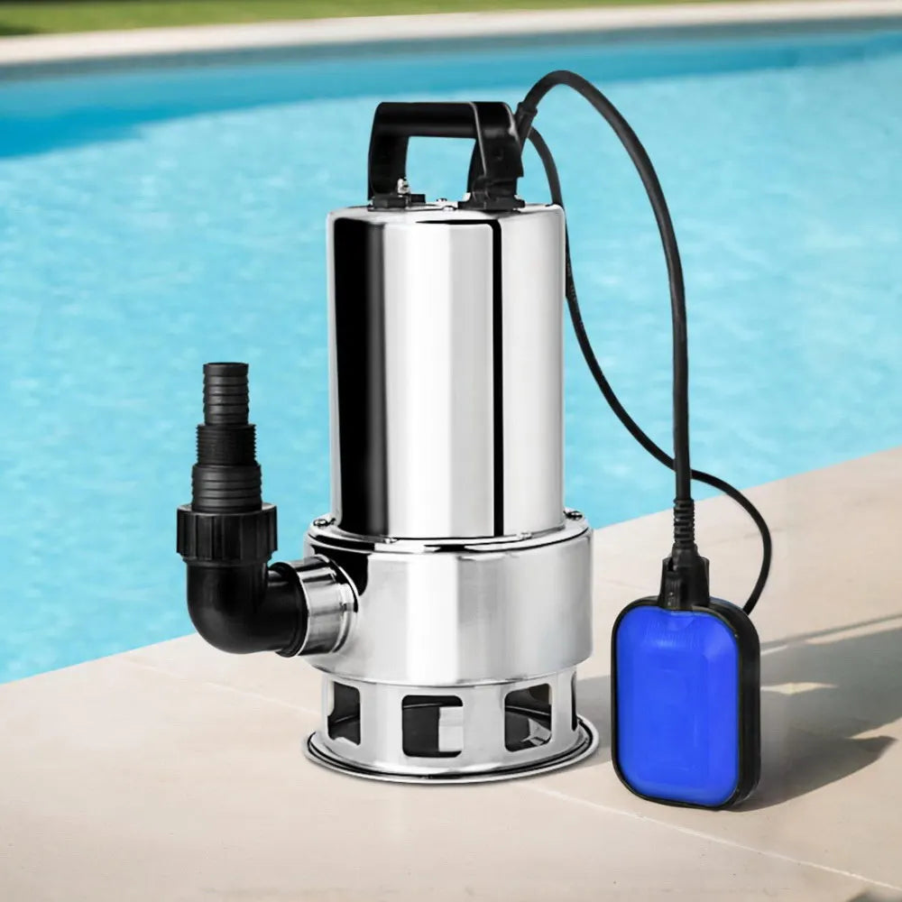Giantz 1800W Max. Submersible Dirty Water Pump Bore Tank Well Steel Automatic Clean - Image 7