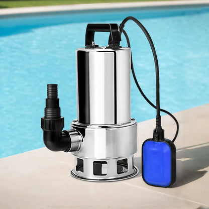 Giantz 1800W Max. Submersible Dirty Water Pump Bore Tank Well Steel Automatic Clean - Image 7