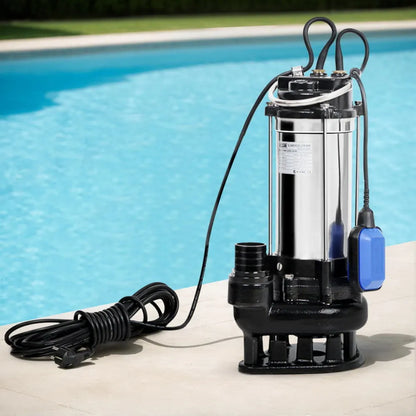 Giantz 2000W Max. Submersible Dirty Water Pump Bore Tank Well Steel Automatic - Image 7