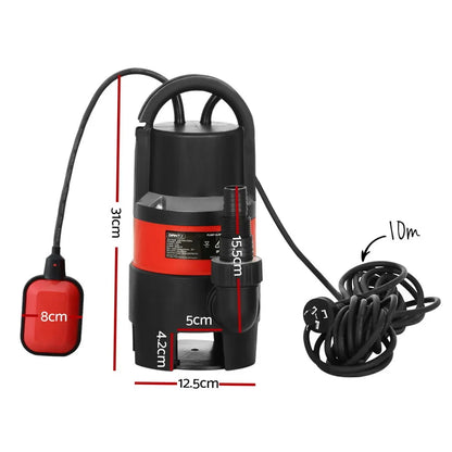 Giantz Garden Submersible Pump 550W Dirty Water Bore Tank Well Steel Sewerage - Image 2