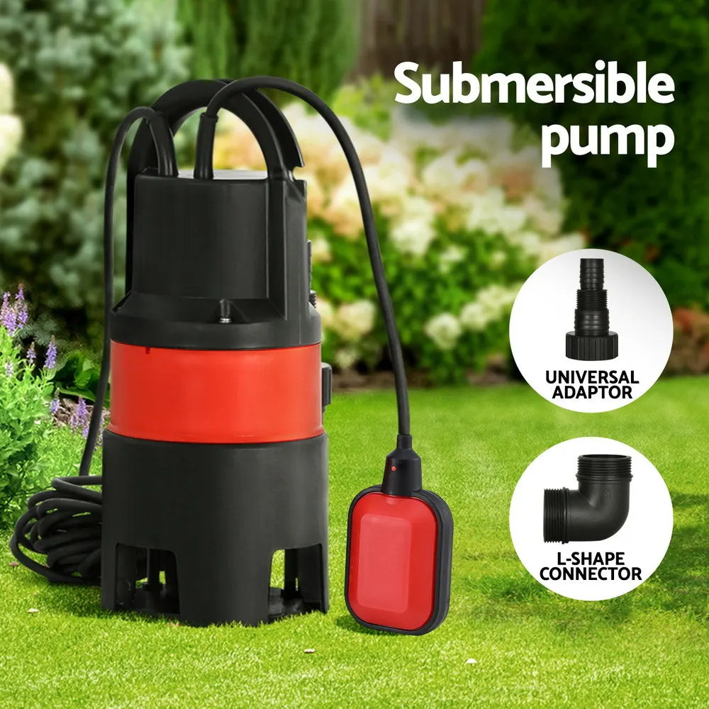 Giantz Garden Submersible Pump 550W Dirty Water Bore Tank Well Steel Sewerage - Image 8