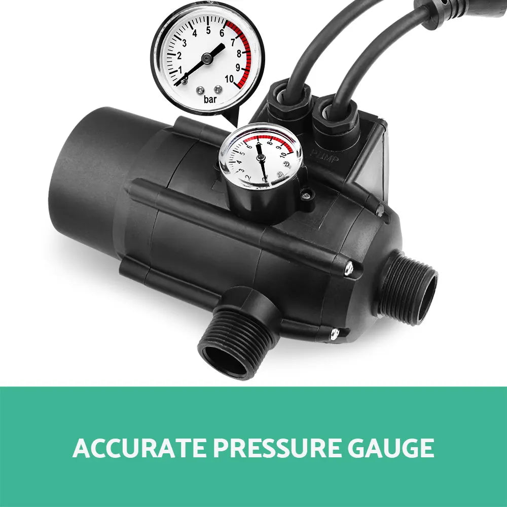 Giantz Water Pressure Pump Controller Auto Switch Control Electric Electronic Black - Image 3