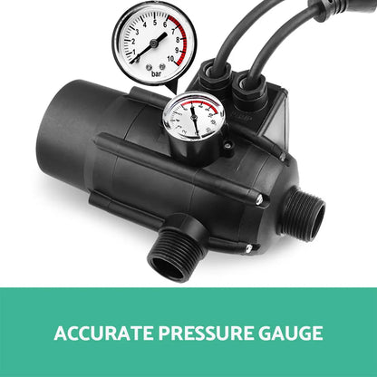 Giantz Water Pressure Pump Controller Auto Switch Control Electric Electronic Black - Image 3
