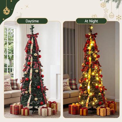 Jingle Jollys Pop Up Christmas Tree Pre Decorated Artificial Christmas Tree 160cm - Image 4