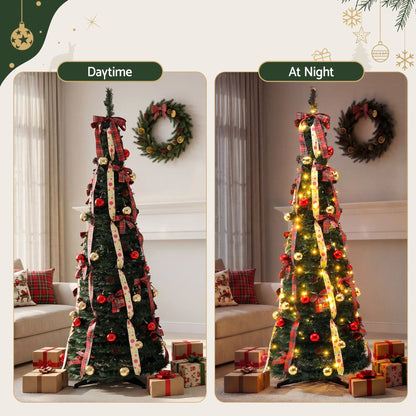 Jingle Jollys Pop Up Christmas Tree Pre Decorated Artificial Christmas Tree 197cm - Image 4