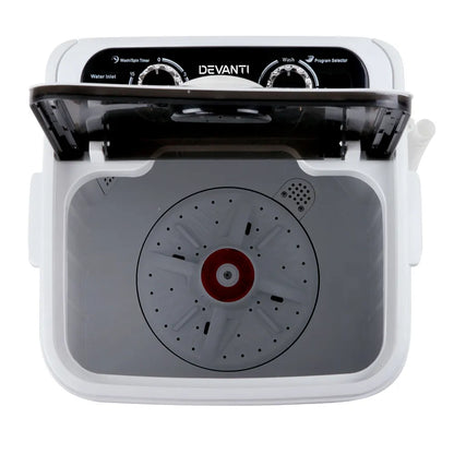 Devanti Portable Washing Machine 4.6KG Black - Image 7