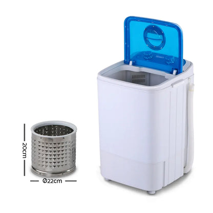 Devanti Portable Washing Machine 4.6KG Blue - Image 3