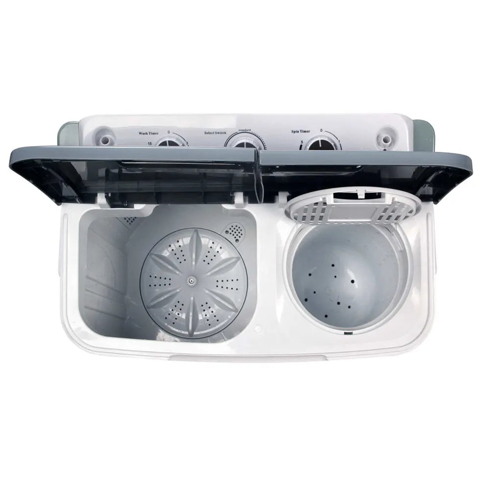 Devanti Portable Washing Machine Twin Tub 4.6KG White - Image 6
