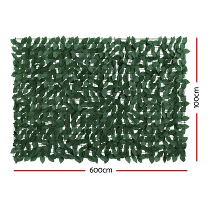 Gardeon Artificial Ivy Privacy Fence Screen Greenery Backdrop Panel for Balcony Patio Garden - Image 2