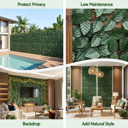 Gardeon Artificial Ivy Privacy Fence Screen Greenery Backdrop Panel for Balcony Patio Garden - Image 8