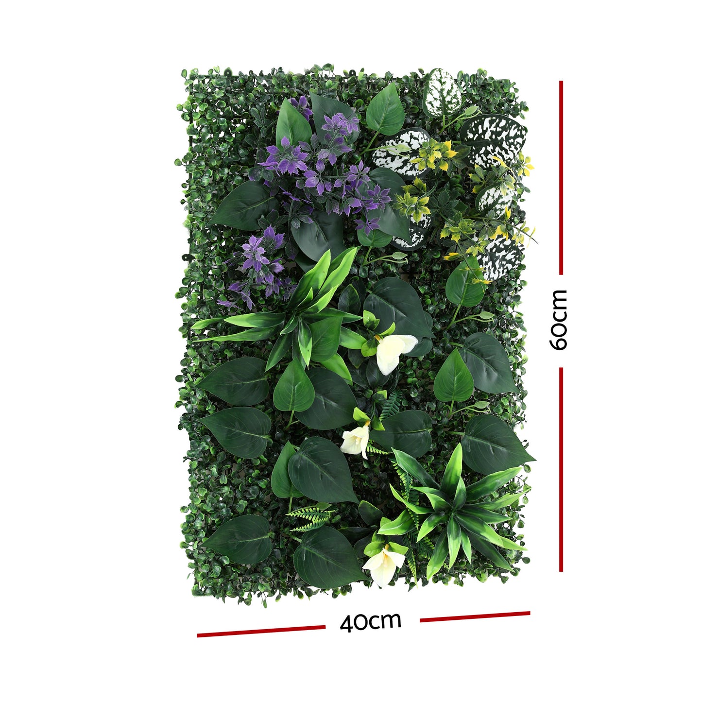 Gardeon 4PCS Artificial Plant Wall Panels 40X60CM Boxwood Panel Hedge Grass Backdrop Backyard Green Decor - Image 2