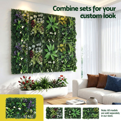 Gardeon 4PCS Artificial Plant Wall Panels 40X60CM Boxwood Panel Hedge Grass Backdrop Backyard Green Decor - Image 6