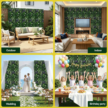 Gardeon 4PCS Artificial Plant Wall Panels 40X60CM Boxwood Panel Hedge Grass Backdrop Backyard Green Decor - Image 7