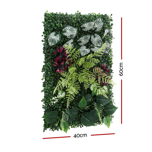 Gardeon 4PCS Artificial Plant Wall Panels 40X60CM Boxwood Panel Flower Backdrop Backyard Green Decor - Image 2