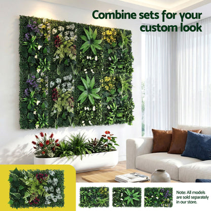 Gardeon 4PCS Artificial Plant Wall Panels 40X60CM Boxwood Panel Flower Backdrop Backyard Green Decor - Image 6