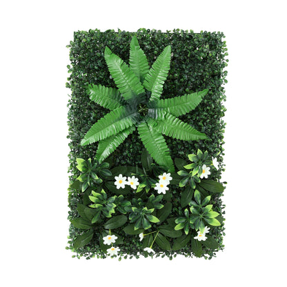 Gardeon 4PCS Artificial Plant Wall Panels 40X60CM Boxwood Panel Leaf Backdrop Backyard Green Decor - Image 8