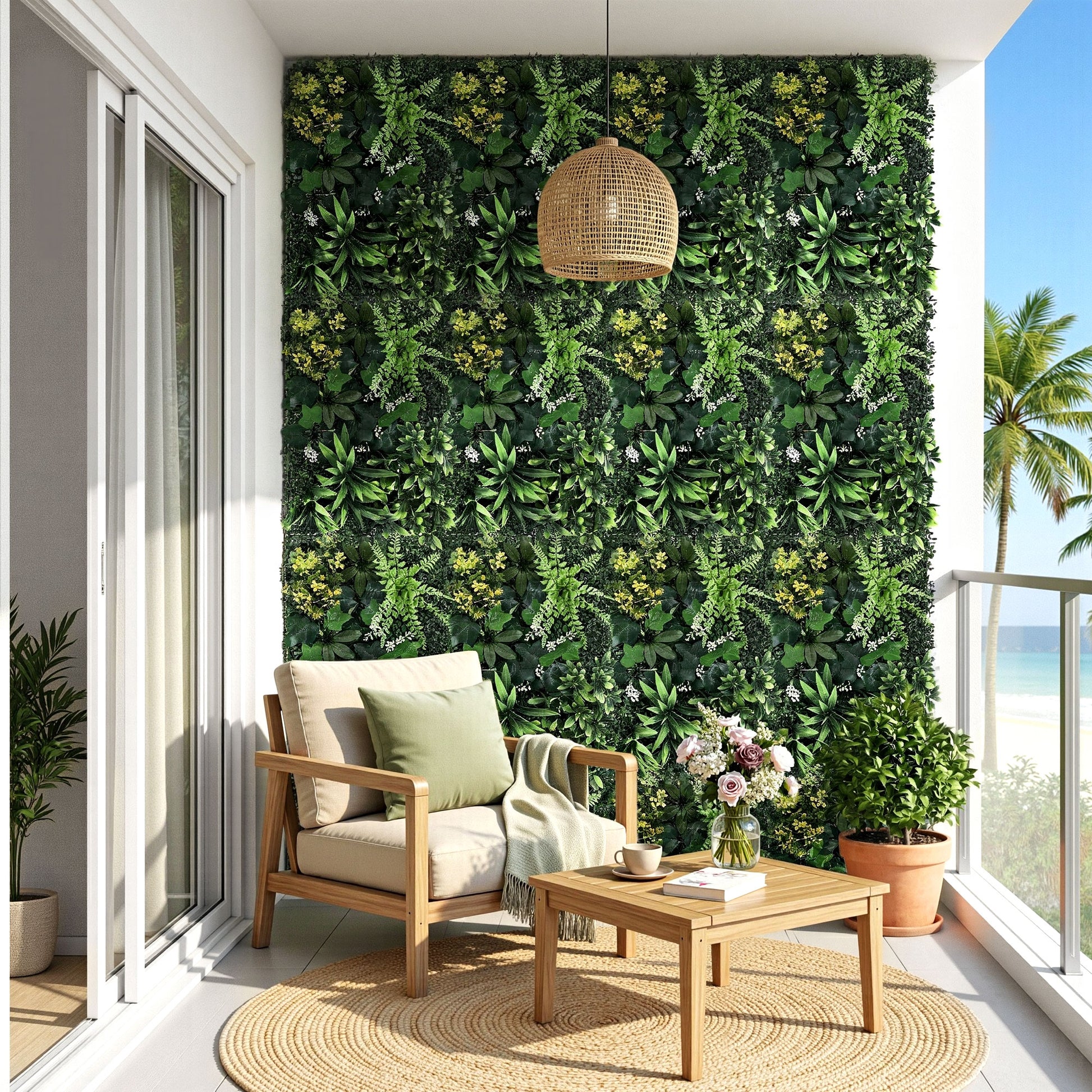Gardeon 4PCS Artificial Plant Wall Panels 40X60CM Boxwood Panel Backyard Hedge Grass Backdrop Green Decor