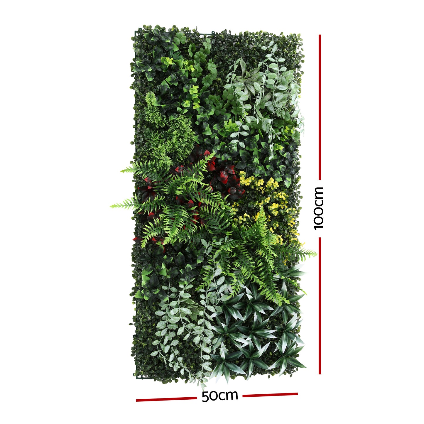 Gardeon Artificial Plant Wall Panels 50X100CM Boxwood Panel Hedge Grass Backdrop Backyard Green Decor - Image 2