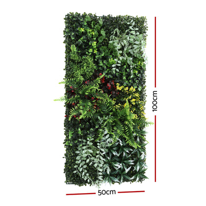 Gardeon Artificial Plant Wall Panels 50X100CM Boxwood Panel Hedge Grass Backdrop Backyard Green Decor - Image 2