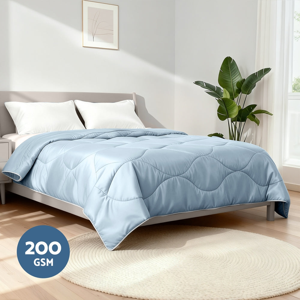 Giselle Tencel Quilt 200GSM Summer Quilts Comforter Doona Light Weight Soft Throw Blanket Double - Image 5