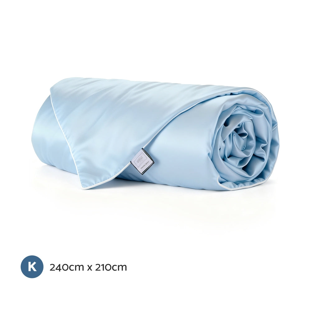 Giselle Tencel Quilt 200GSM Summer Quilts Comforter Doona Light Weight Soft Throw Blanket King - Image 2