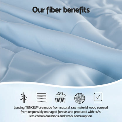 Giselle Tencel Quilt 200GSM Summer Quilts Comforter Doona Light Weight Soft Throw Blanket Single - Image 4