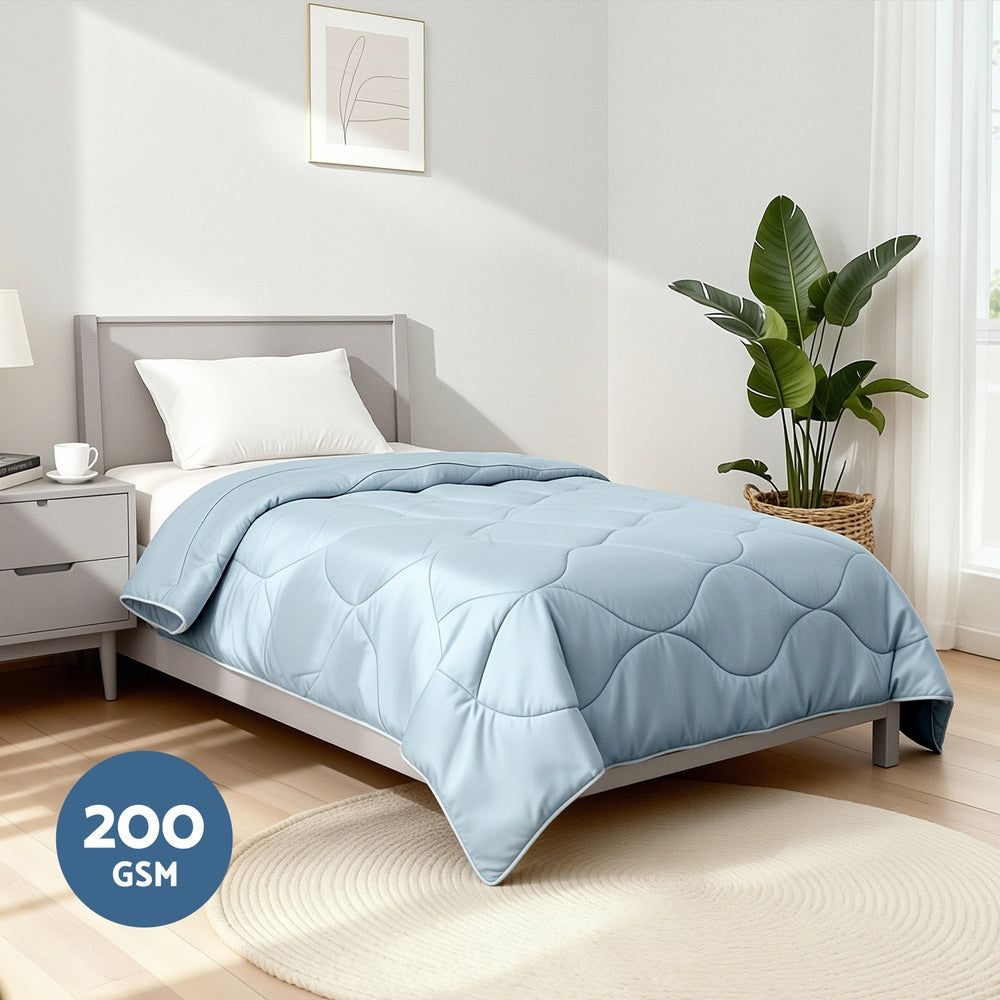 Giselle Tencel Quilt 200GSM Summer Quilts Comforter Doona Light Weight Soft Throw Blanket Single - Image 5