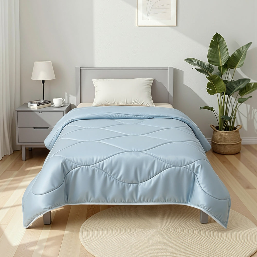 Giselle Tencel Quilt 200GSM Summer Quilts Comforter Doona Light Weight Soft Throw Blanket Single - Image 7