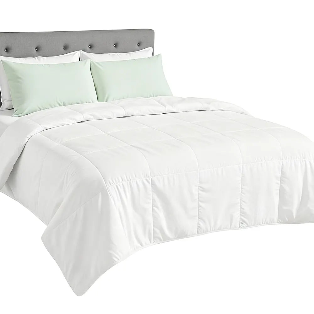 Giselle Bedding 200GSM Bamboo Quilt Summer Quilts All Season Doona Duvet Lightweight King - Image 2