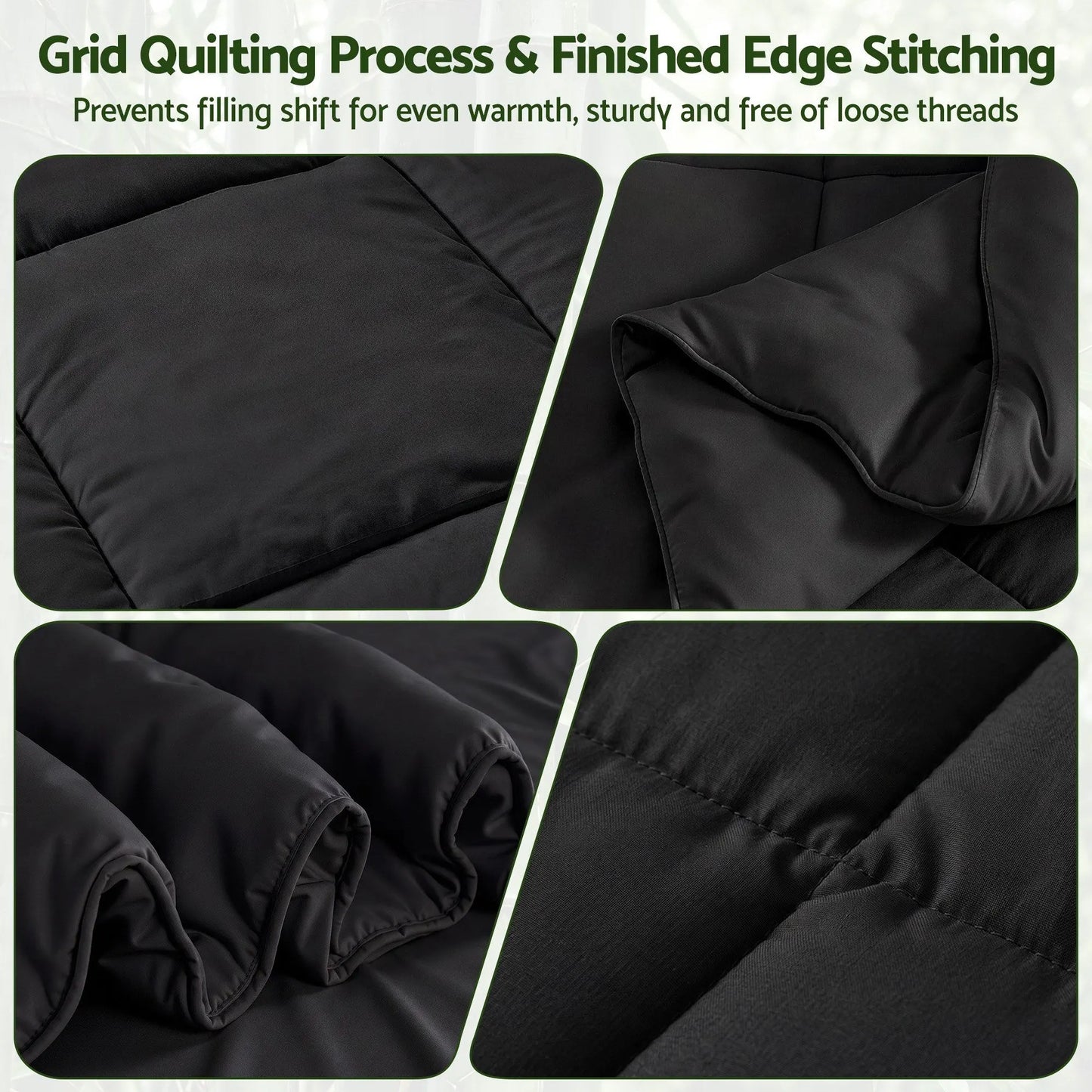 Giselle 200GSM Bamboo Microfibre Queen Quilt Lightweight All Season Doona Duvet - Image 6