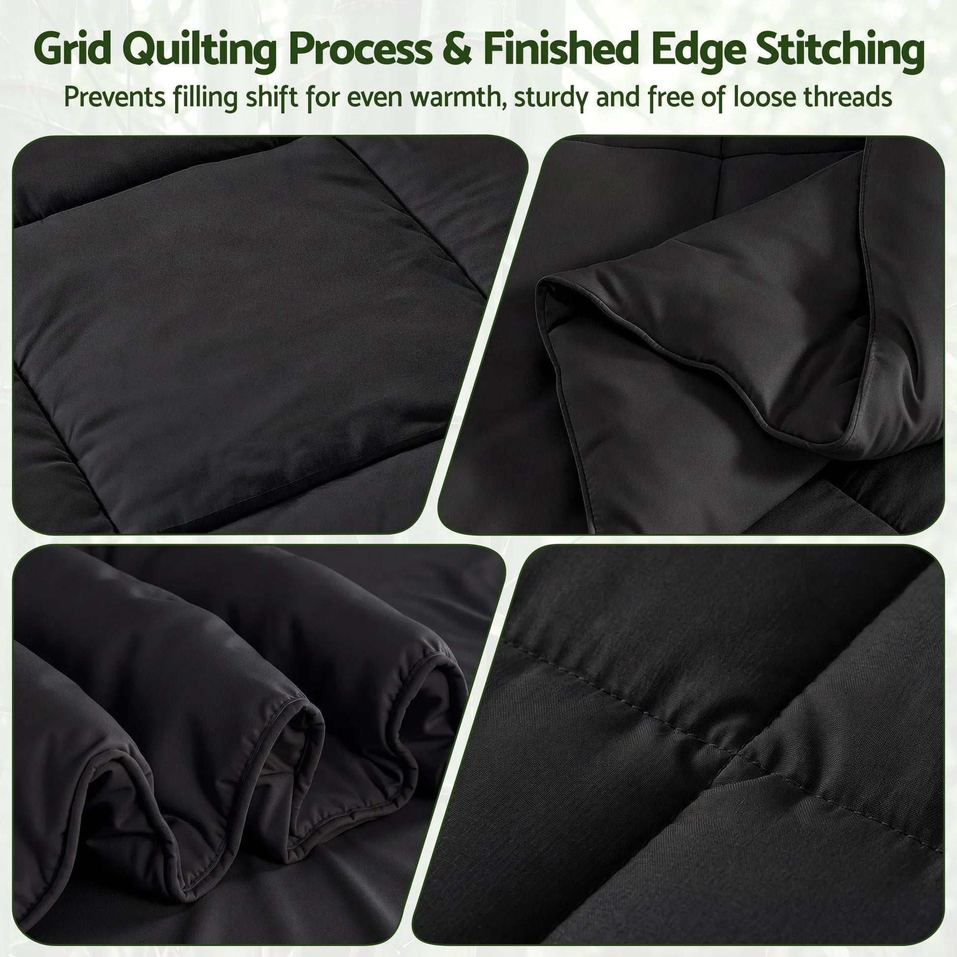 Giselle 200GSM Bamboo Microfibre Queen Quilt Lightweight All Season Doona Duvet - Image 6