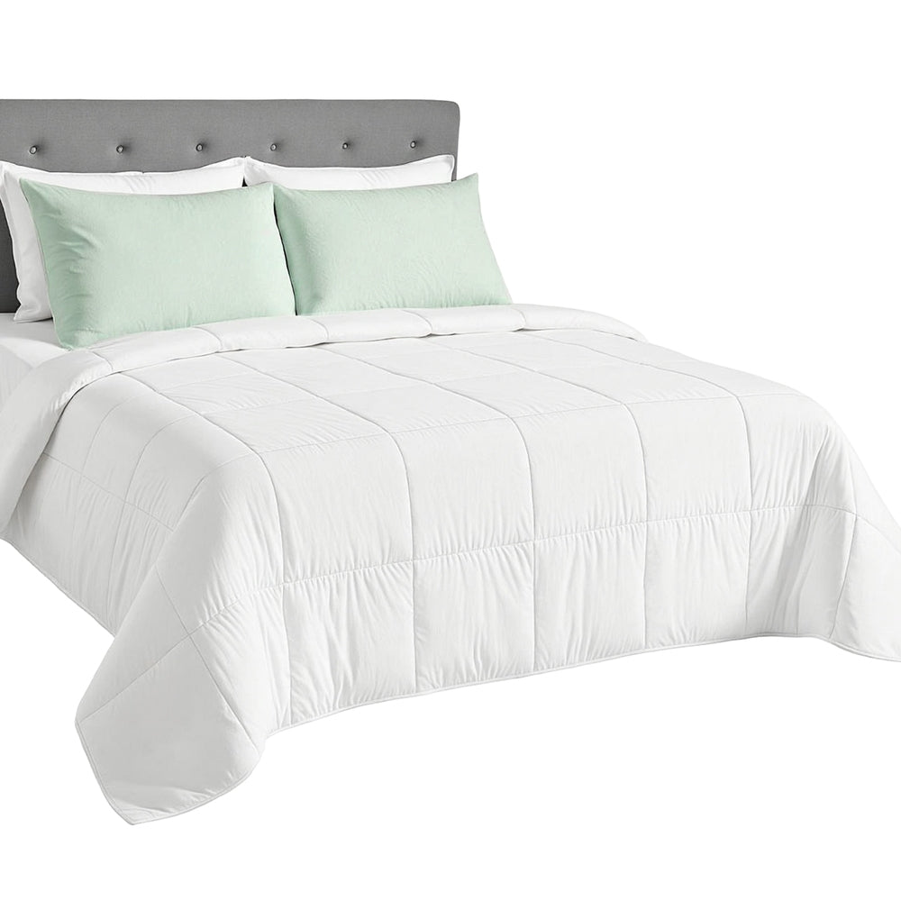 Giselle Bedding 200GSM Bamboo Quilt Summer Quilts All Season Doona Duvet Lightweight Super King - Image 2