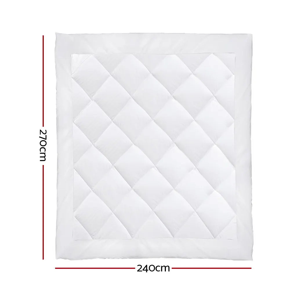 Giselle Bedding 400GSM Microfibre Bamboo Quilt Super King - Image 2