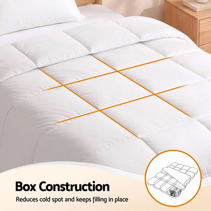Giselle Bedding Single Quilt, 200GSM Summer Duck Down Feather Doona Insert - Image 4