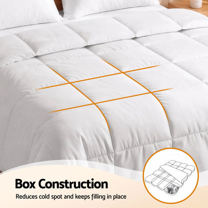Giselle Bedding Super King Quilt, 200GSM Summer Duck Down Feather Doona Insert - Image 4