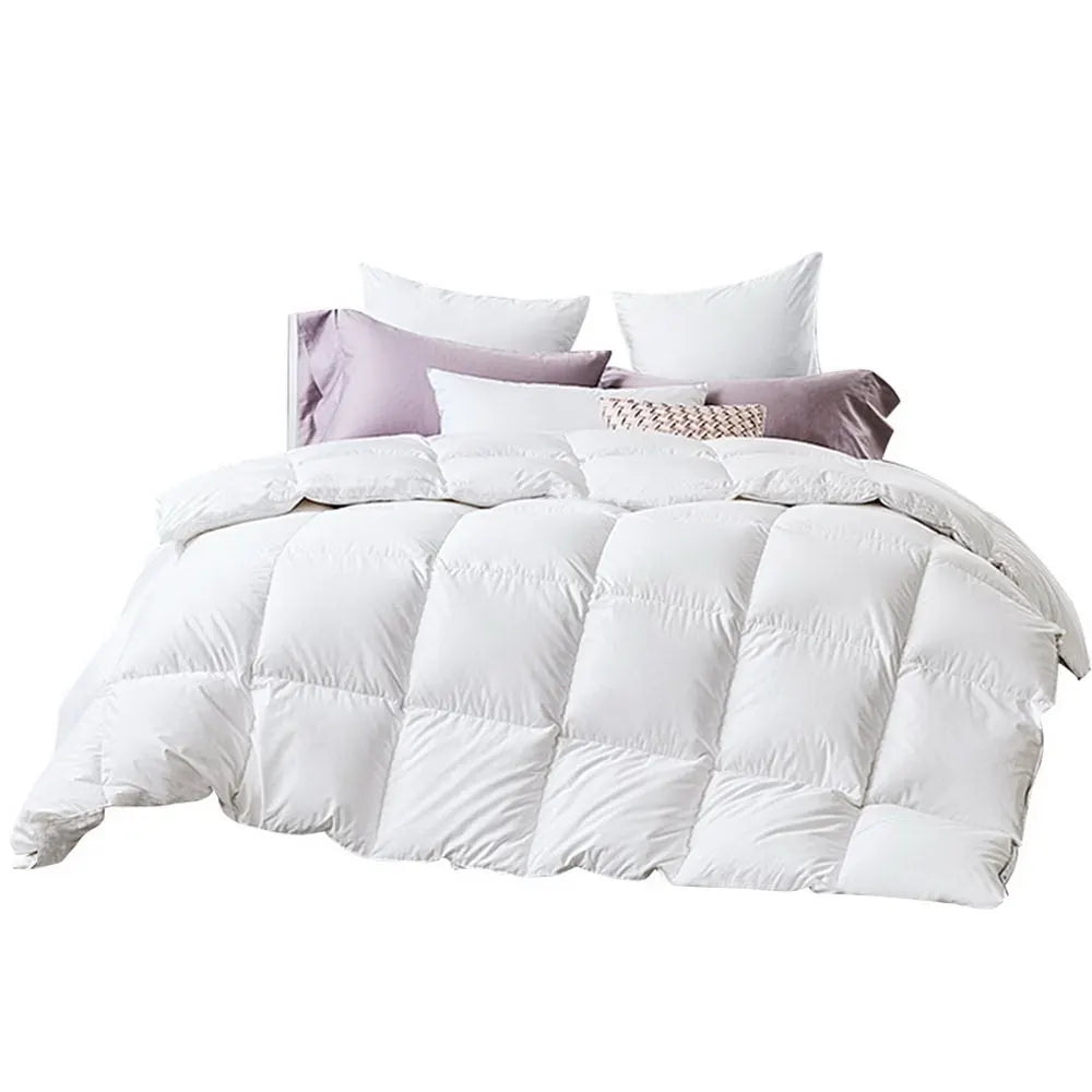 Giselle Bedding 700GSM Duck Down Feather Quilt Queen - Image 8