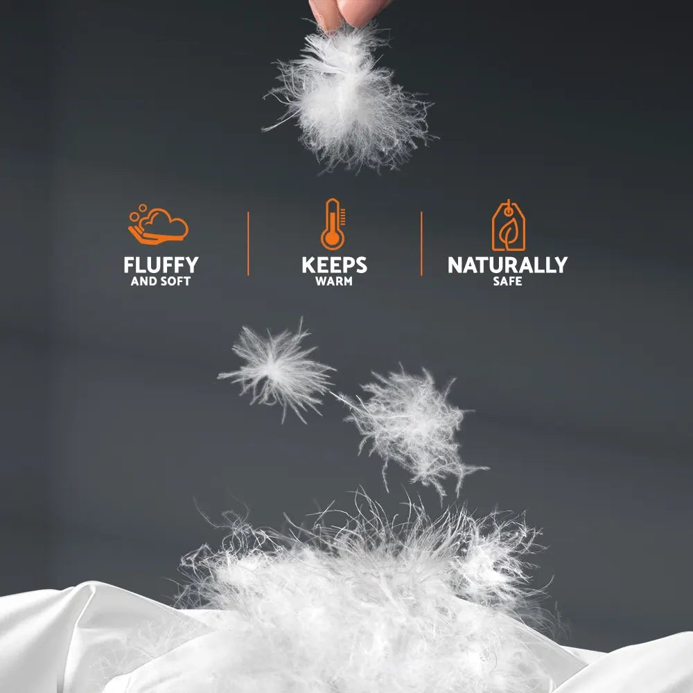 Giselle Bedding 700GSM Goose Down Feather Quilt Super King - Image 5