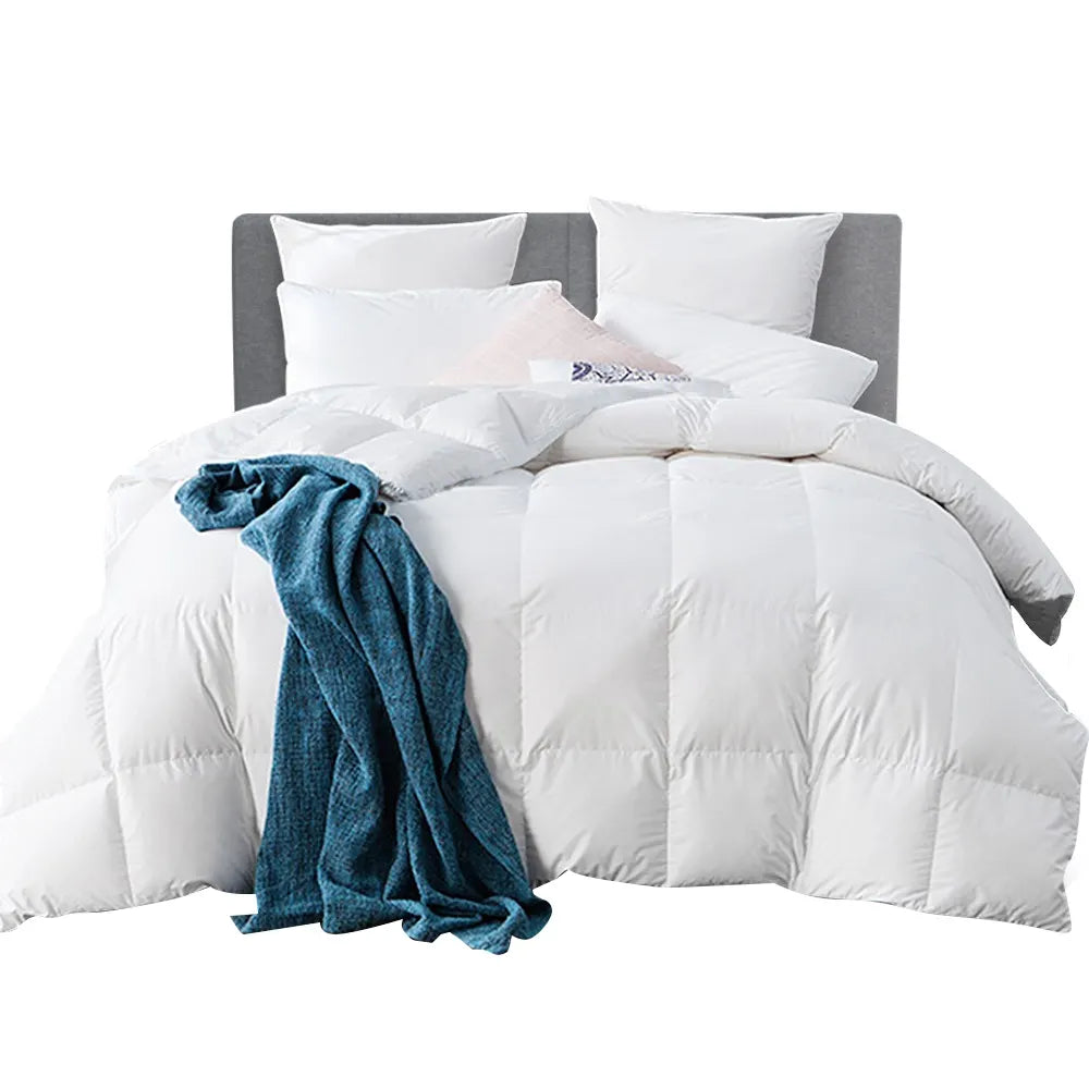 Giselle Bedding 700GSM Goose Down Feather Quilt Super King - Image 8