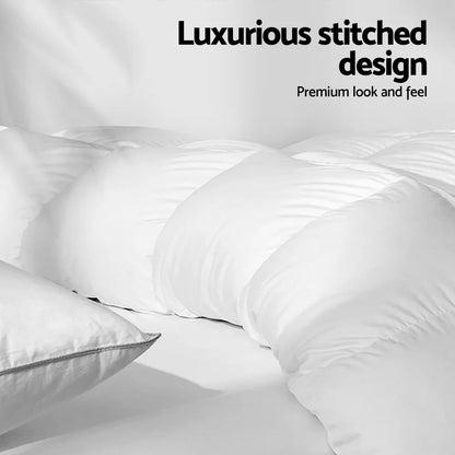 Giselle Bedding 500GSM Goose Down Feather Quilt Queen - Image 4