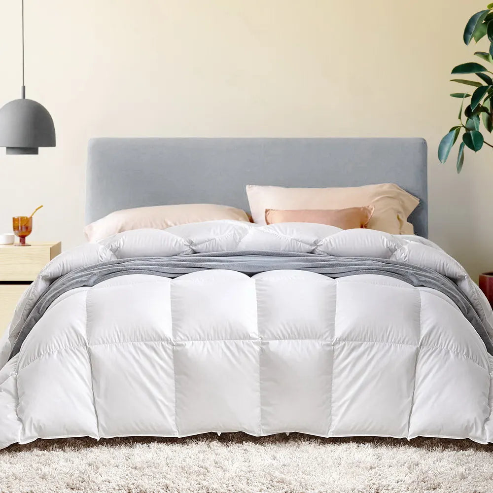 Giselle Bedding 500GSM Goose Down Feather Quilt Queen - Image 7